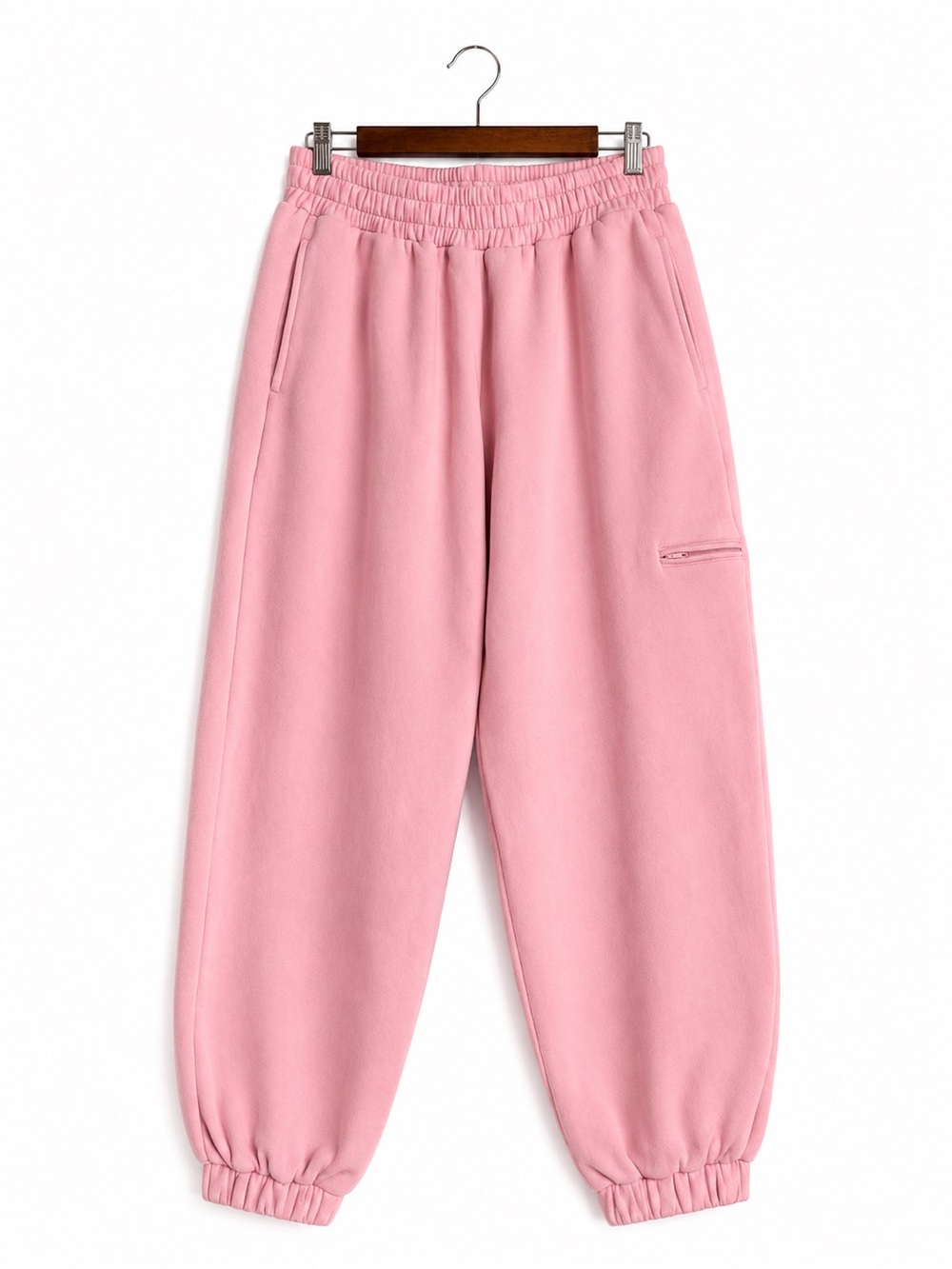 Comfrt Bubblegum Pink Oversized Fleece Jogger Sweatpants Medium